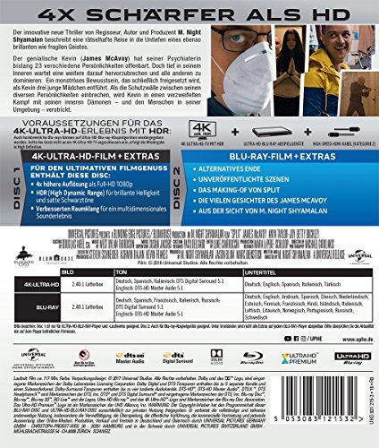 Split – Ultra HD Blu-ray  [4k + Blu-ray Disc] - 2