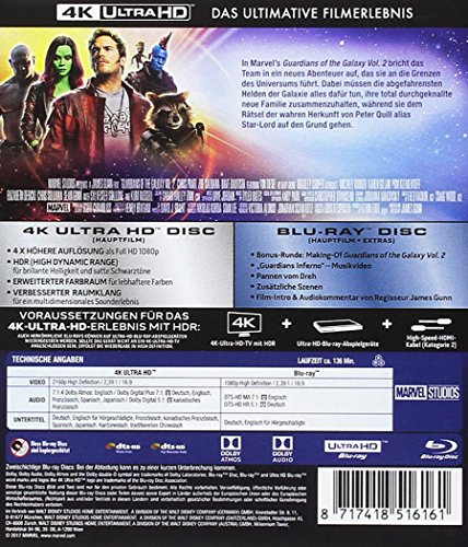 Guardians of the Galaxy 2 – Ultra HD Blu-ray [4k + Blu-ray Disc] - 2