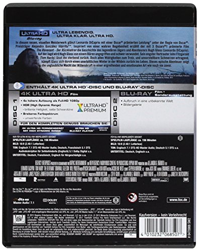 The Revenant: Der Rückkehrer – Ultra HD Blu-ray [4k + Blu-ray Disc] - 2