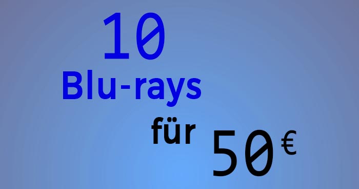 10 Filme für 50 Euro