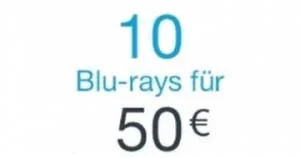 10 Blu-ray Discs für 50,- Euro