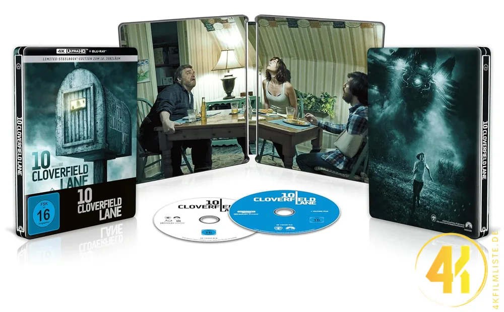 10 Cloverfield Lane 4K Steelbook Inlay Ultra HD Blu-ray Disc