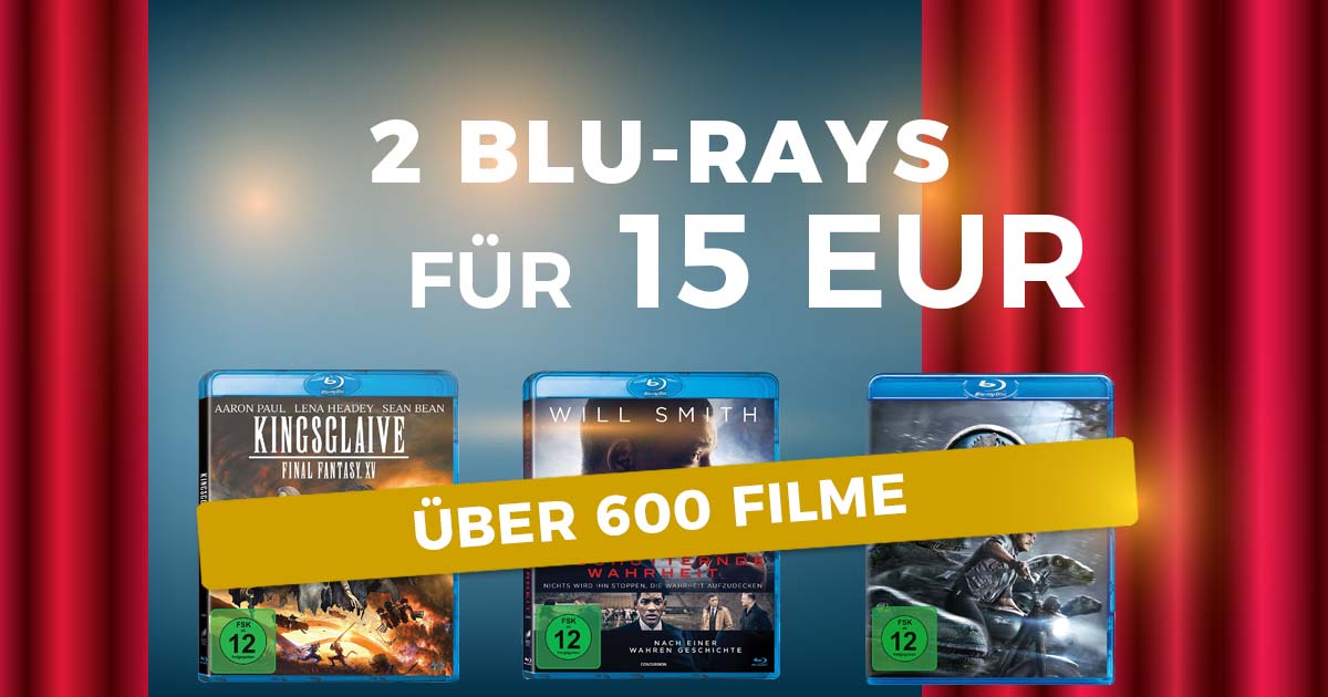 2 Blu-rays für 15 EUR
