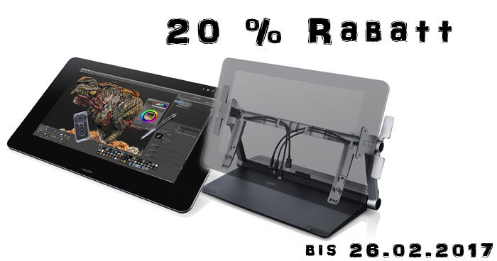 Wacom Cintiq 27 Grafiktablett kaufen, 20% Rabatt auf Ergo Stand