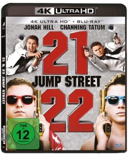 21 Jump Street / 22 Jump Street 4K UHD Steelbook Cover mit Jonah Hill und Channing Tatum