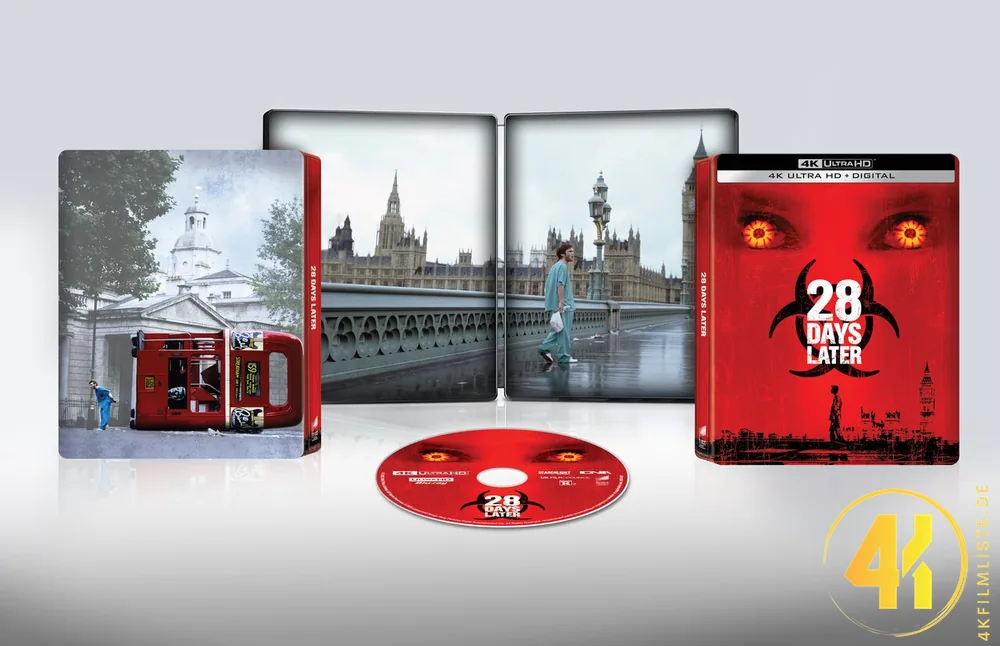 28 Days Later 4K Steelbook Inlay Ultra HD Blu-ray Disc