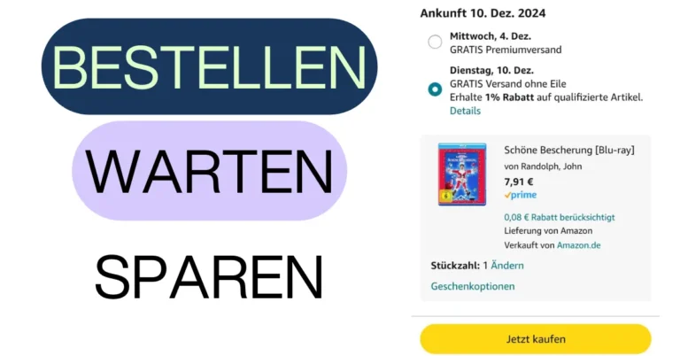 Amazon: Liefertermin wählen und Geld sparen