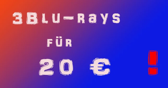 3 Blu-rays für 20,- EUR