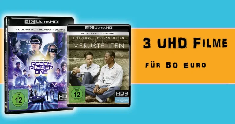 3 UHD Blu-ray Artikel für 50 €