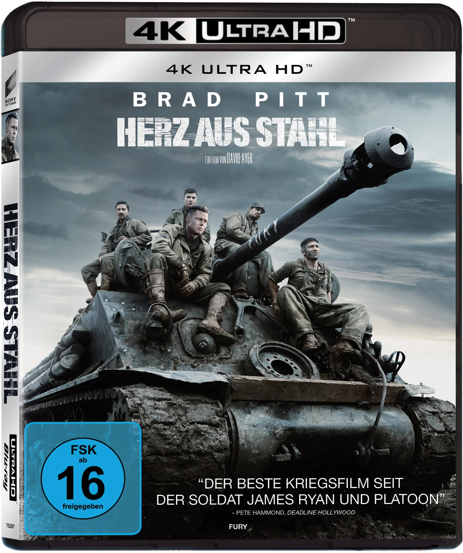 4K Cover zu Fury - Herz aus Stahl