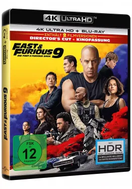 3D-Ansicht der Fast and Furious 9 4K Blu-ray mit Vin Diesel (Director's Cut + Kinofassung)