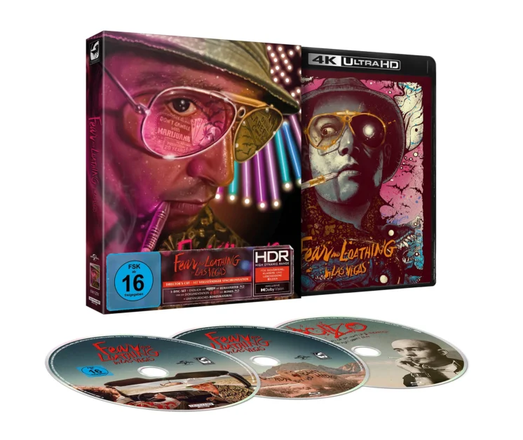 Fear and Loathing in Las Vegas (Full Slip) – 4K Blu-ray (UHD + Blu-ray Disc + Bonus Blu-ray)
