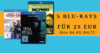 5 Blu-rays für 25 Euro (bis 04. März 2017)