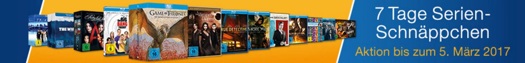 7 Tage Serienschnäppchen bei Amazon