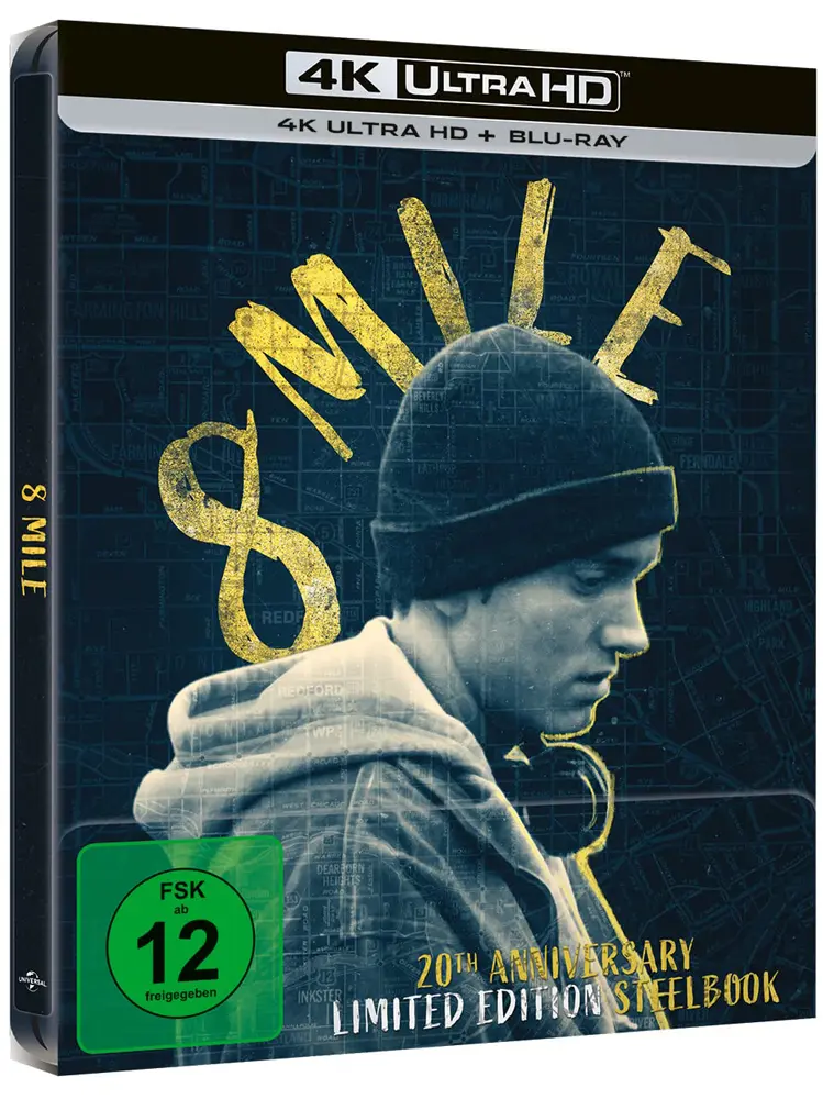 8 Mile mit Eminem als 4K Steelbook mit UHD Fassung und Blu-ray Disc