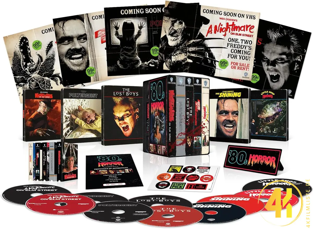 80s Horror 5-Film Collection – 4K Steelbook (UHD + Blu-ray Disc)