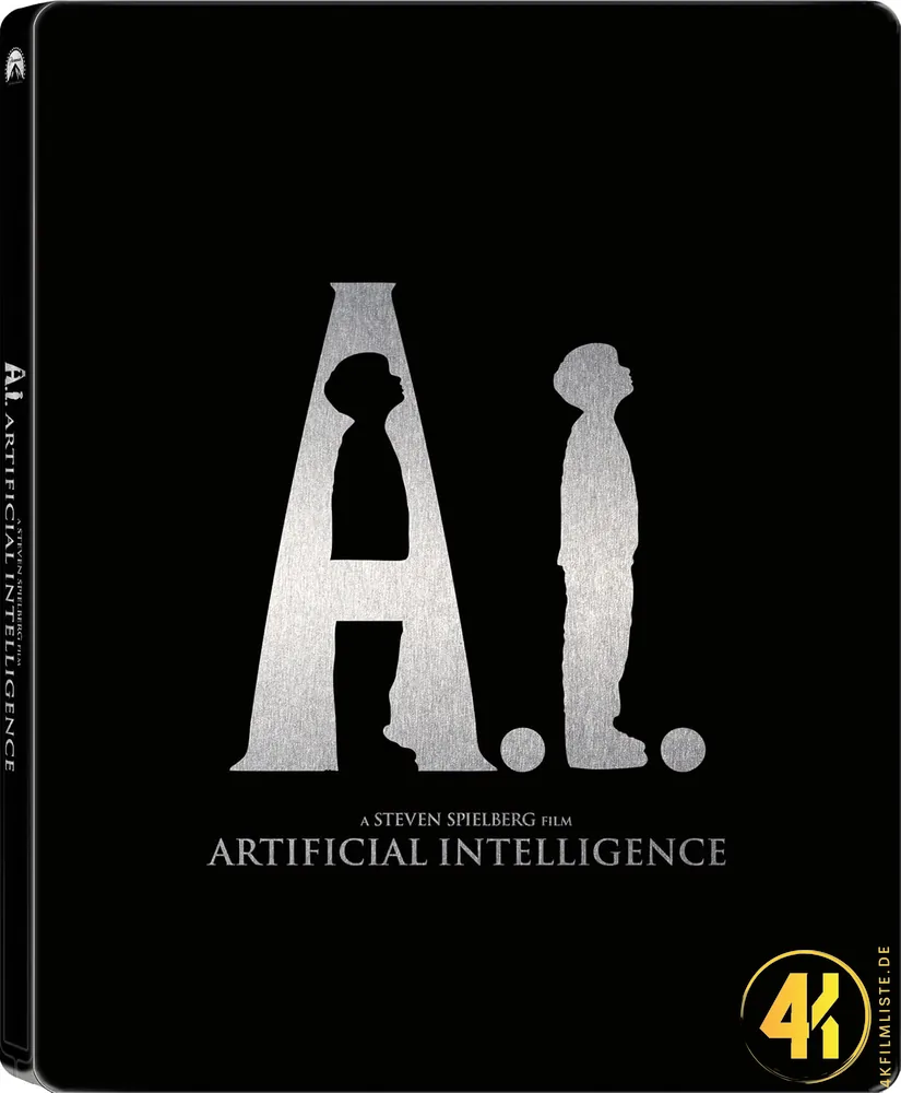 AI Künstliche Intelligenz Frontcover schwarz 4K Steelbook Ultra HD Blu-ray Disc