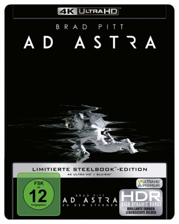 Ad Astra - Steelbook - 4K UHD Blu-ray Disc - Vorderansicht und Front
