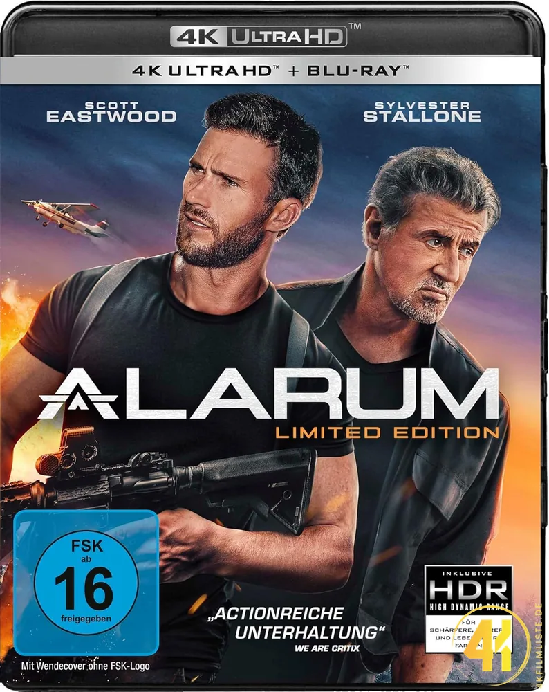 Alarum 4K Blu-ray Sylvester Stallone Ultra HD Blu-ray Disc