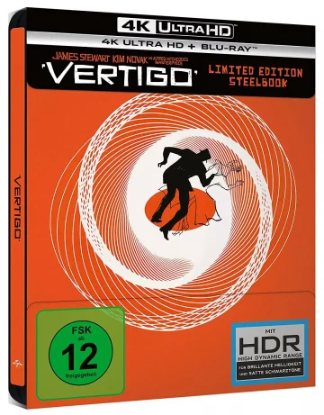 Alfred Hitchcock Vertigo - 4K UHD Steelbook (2-Disc-Set)