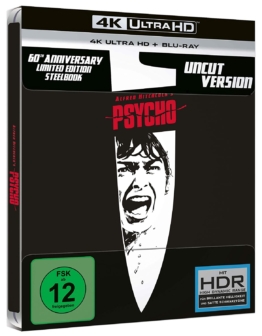 Alfred Hitchcocks Psycho erscheint in einem Limited 4K-Steelbook