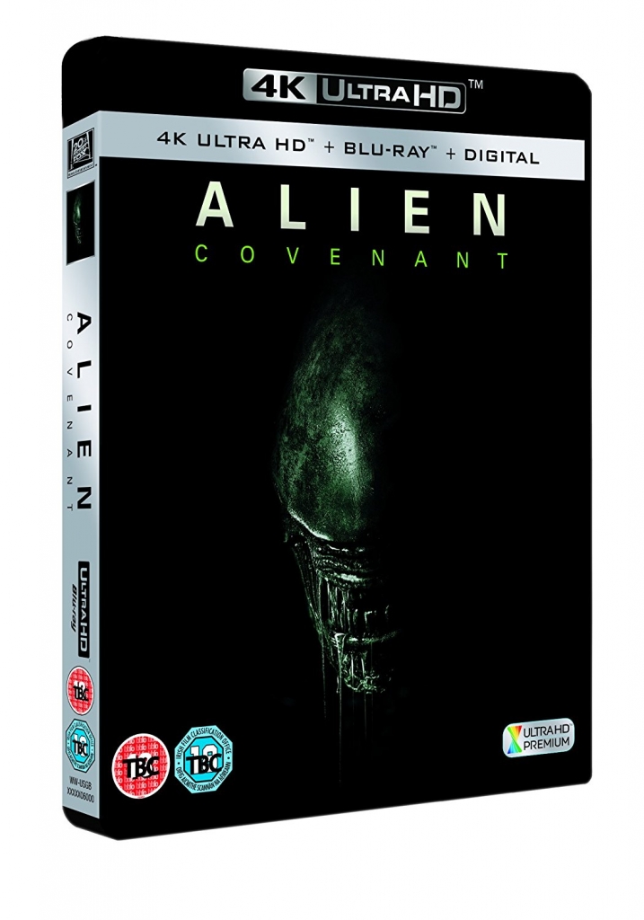 US-Cover der Ultra HD Blu-ray von Alien: Covenant