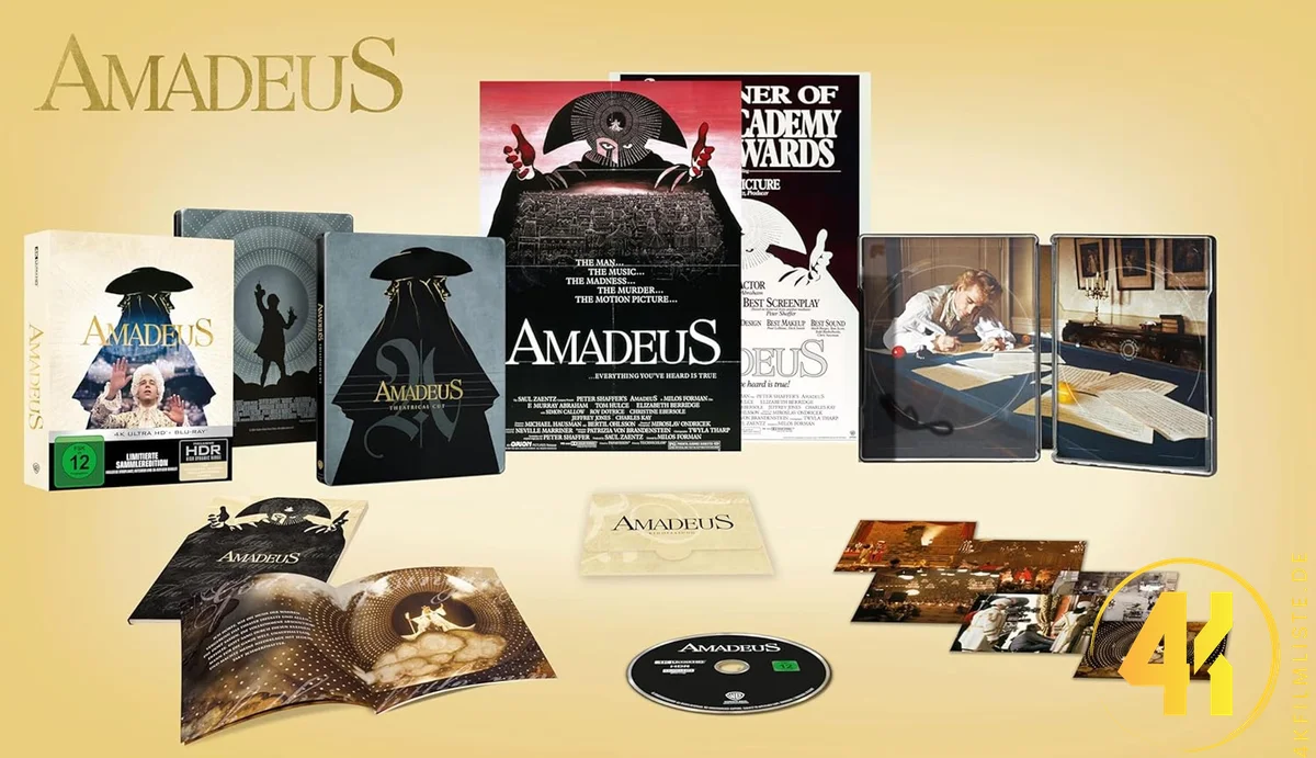 Amadeus Collectors Edition 4K Blu-ray Backcover Ultra HD Blu-ray Disc