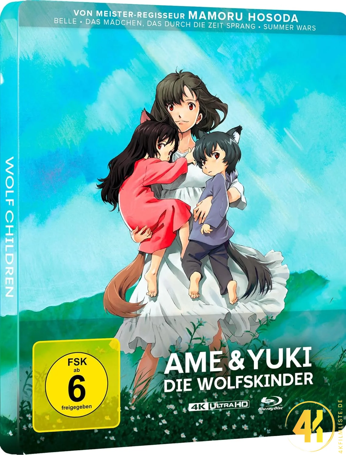 Ame & Yuki: Die Wolfskinder – 4K Steelbook (UHD + Blu-ray Disc)