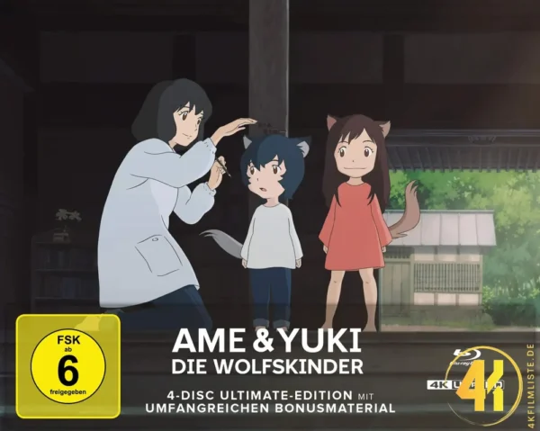 Ame und Yuki Ultimate Edition 4K Steelbook Ultra HD Blu-ray Disc
