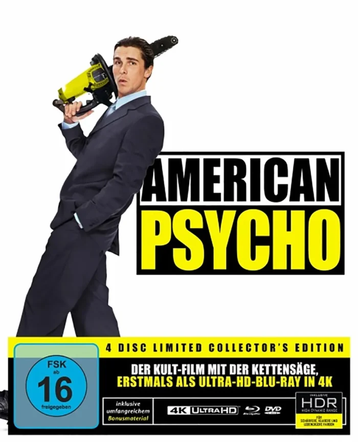 American Psycho – 4K Digibook (UHD + Blu-ray Disc + DVD + CD)