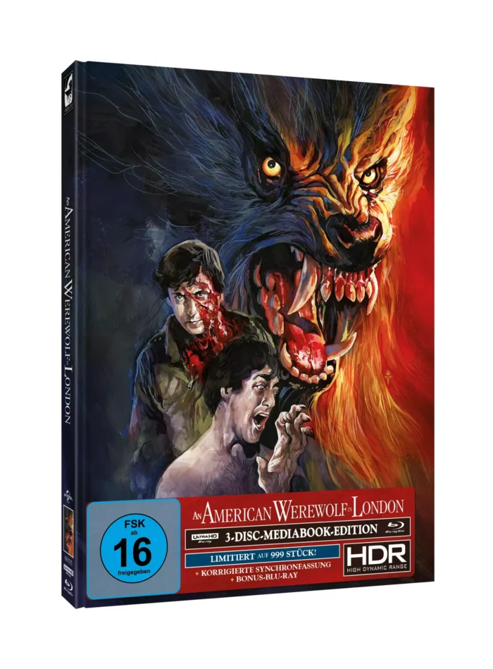 An American Werewolf in London – 4K Mediabook (TIMO-WÜRZ-Artwork) (UHD + Blu-ray Disc + Bonus Blu-ray)