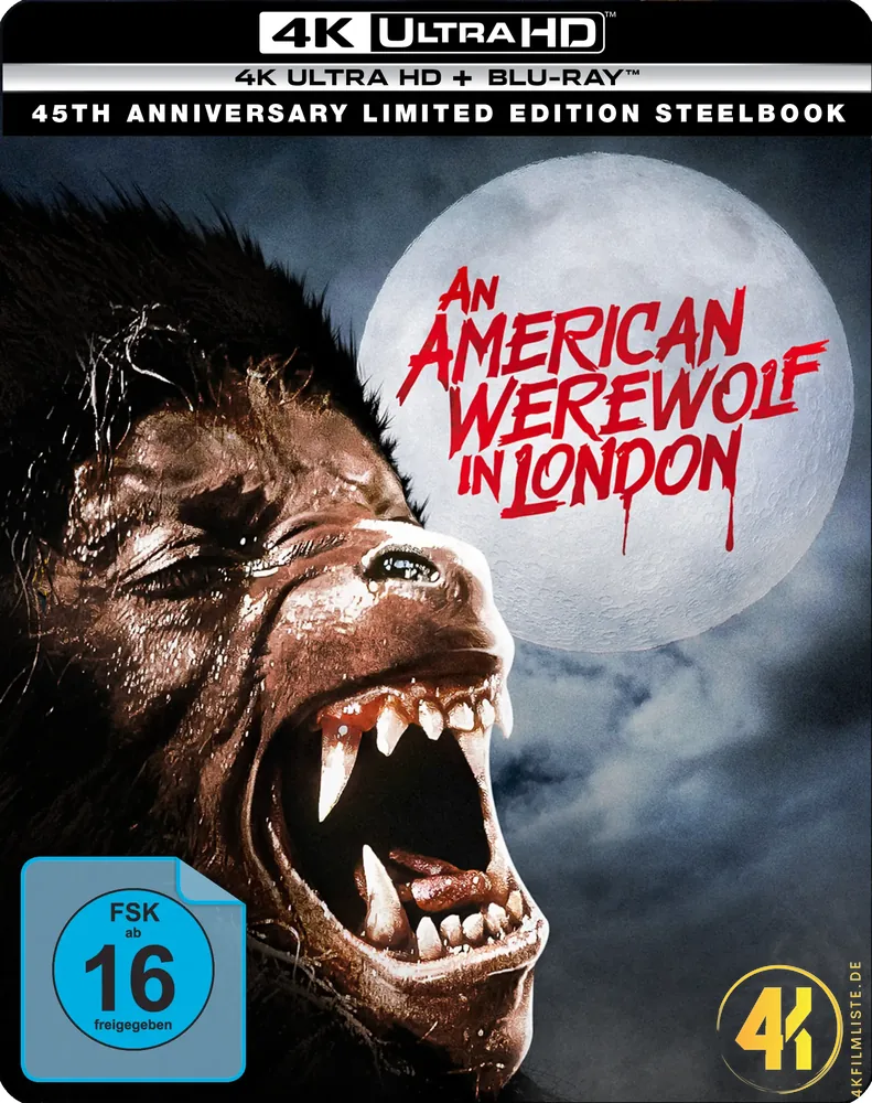 American Werewolf 4K Steelbook Ultra HD Blu-ray Disc