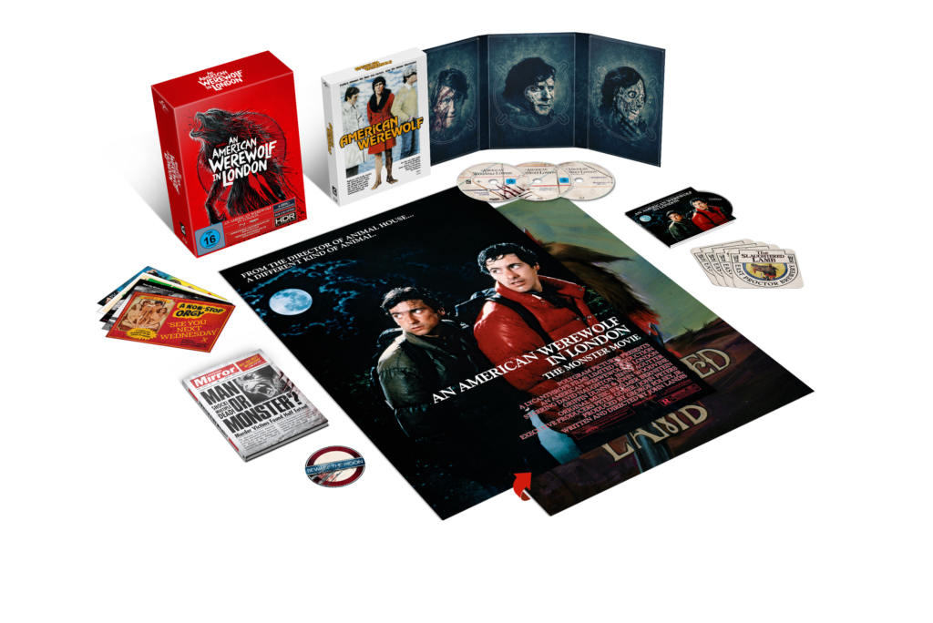 An American Werewolf in London 4K-Boxset (Inhalt der S. Woolston Artwork Sonderedition) (Innenansicht)