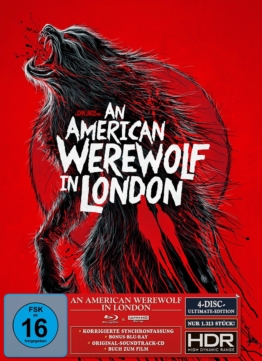 S. Woolston Artwork der American Werewolf in London Ultimate 4K Blu-ray Disc Edition im Digipak