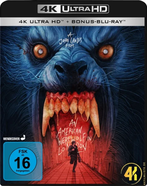 An American Werewolf in London 2 Disc Set Gabz Artwork 4K Blu-ray Ultra HD Blu-ray Disc