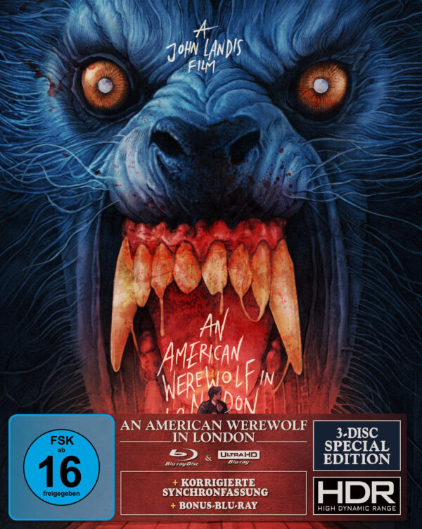 An American Werewolf in London (Limited 3 Disc Gabz Edition) – 4K Blu-ray (UHD + Blu-ray Disc)