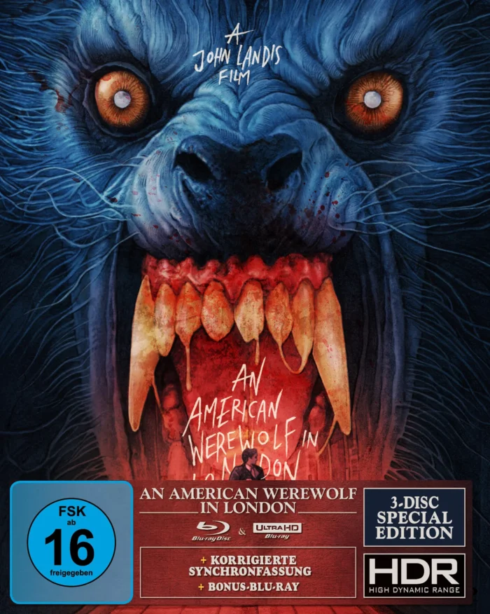 An American Werewolf in London (Limited 3 Disc Gabz Edition) – 4K Blu-ray (UHD + Blu-ray Disc)