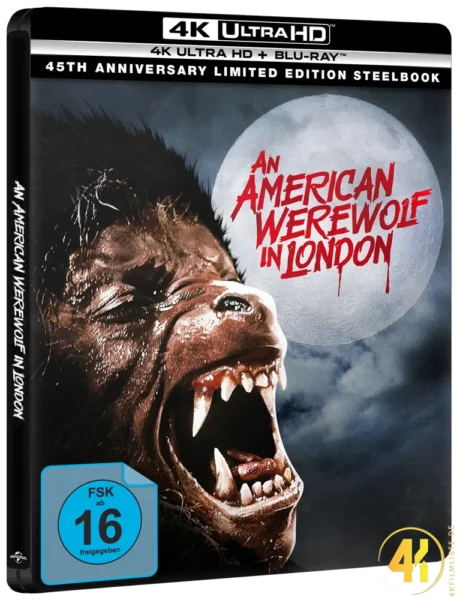 An American Werewolf in London 4K Steelbook Ultra HD Blu-ray Disc