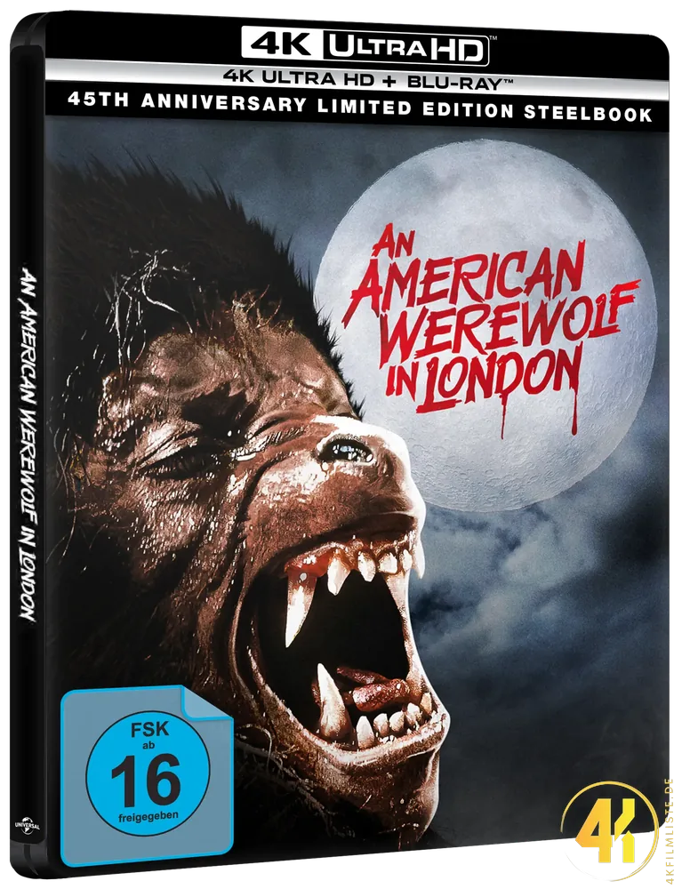 An American Werewolf in London 4K Steelbook Ultra HD Blu-ray Disc