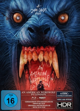 An American Werewolf in London 4K UHD Ultimate Edition mit CD und UHD Blu-ray Disc ung High Dynamic Range (Frontcover des Digipaks mit Schuber)