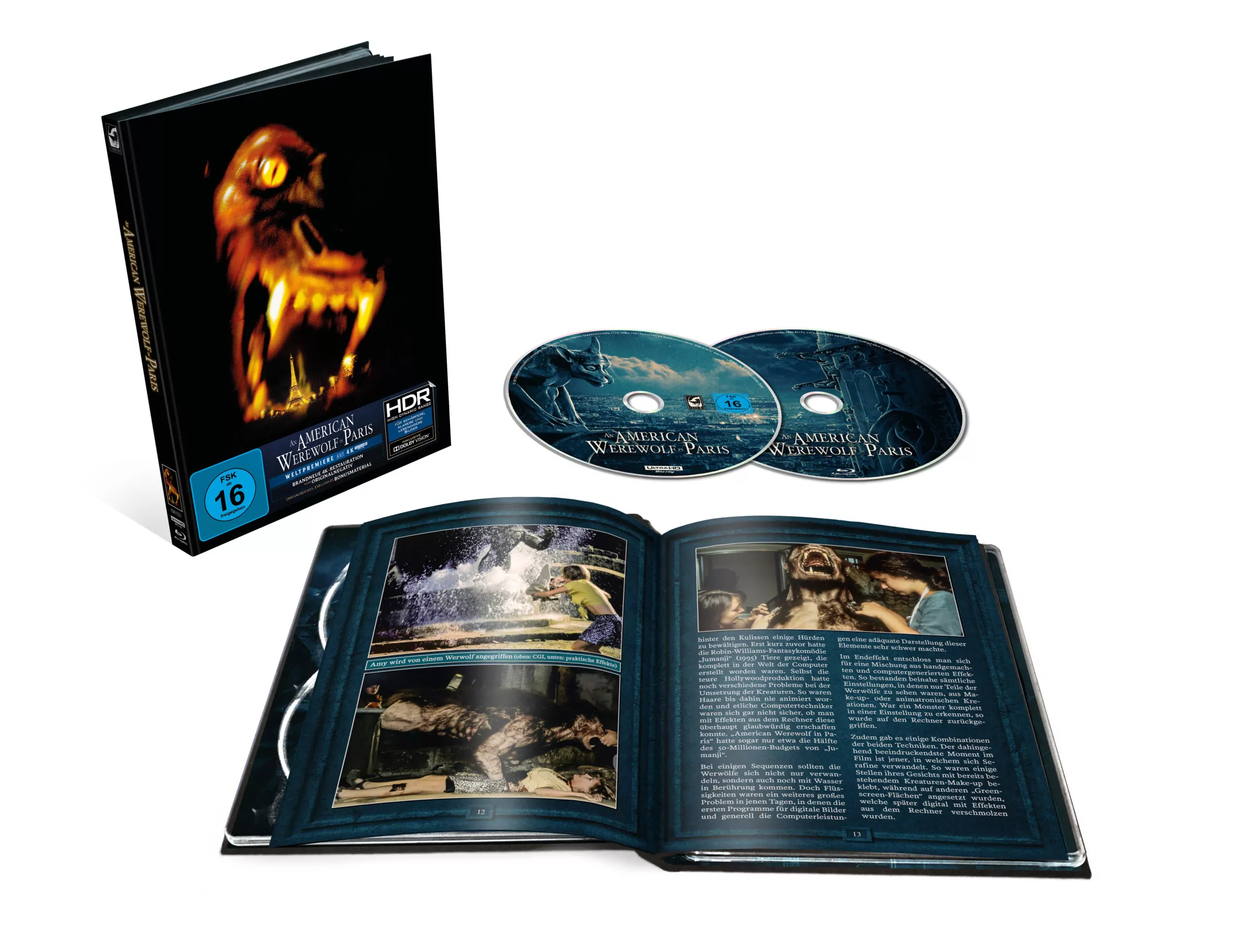 An American Werewolf in Paris - 4K Mediabook Cover C (ausgepackt)