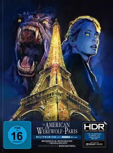 An American Werewolf in Paris mit Dolby Vision HDR (Timo Würz Cover) im 4K Mediabook (Frontcover)