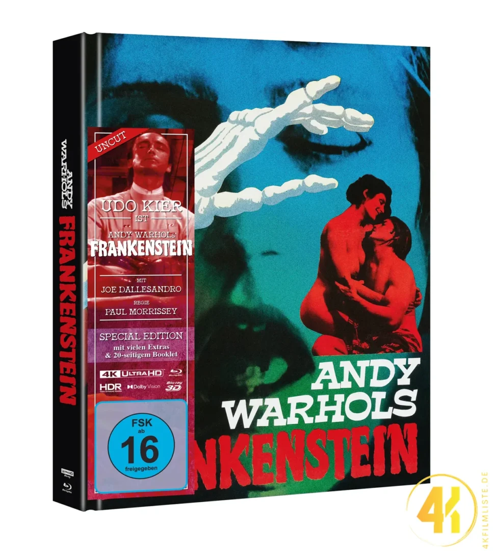 Andy Warhols Frankenstein Cover C 4K Mediabook Ultra HD Blu-ray Disc