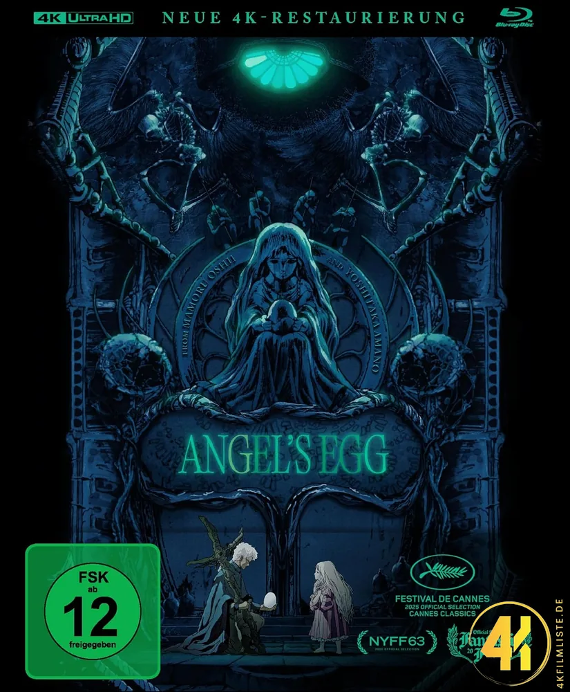 Angels Egg Frontcover 4K Blu-ray Ultra HD Blu-ray Disc