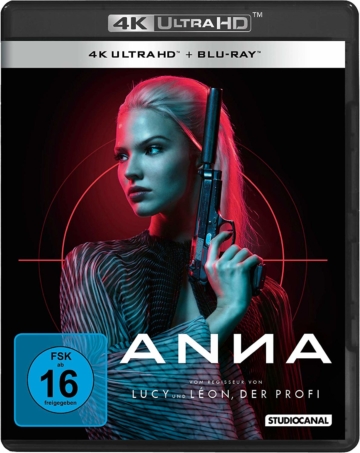 4K UHD Blu-ray Frontcover von Studiocanals und Luc Bessons Anna