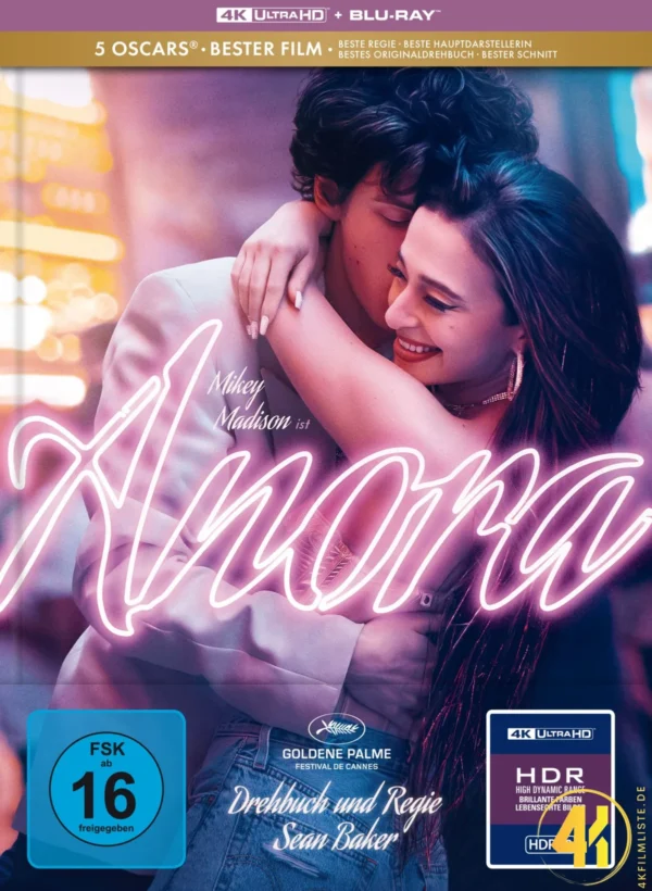 Anora (Cover B) – 4K Mediabook (UHD + Blu-ray Disc)