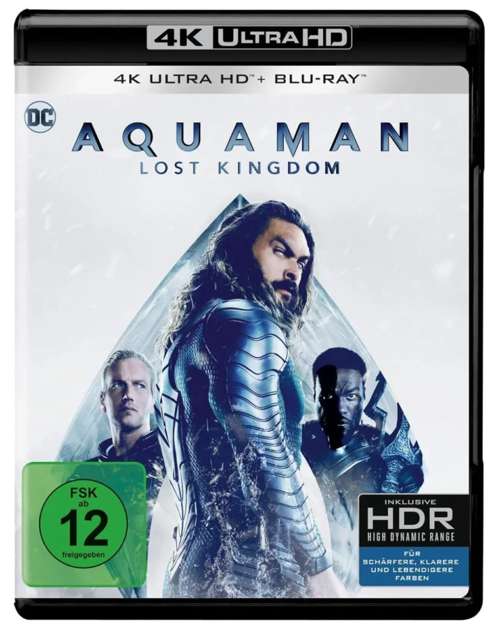 Aquaman 2 Lost Kingdom 4K Blu-ray Disc