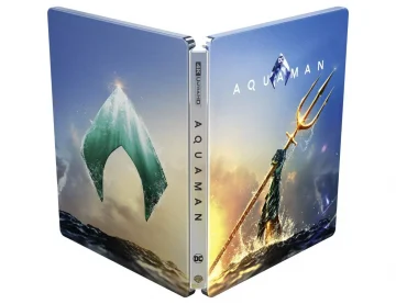 Aquaman 4K Steelbook (UHD + Blu-ray Disc) (Frontcover & Backcover)