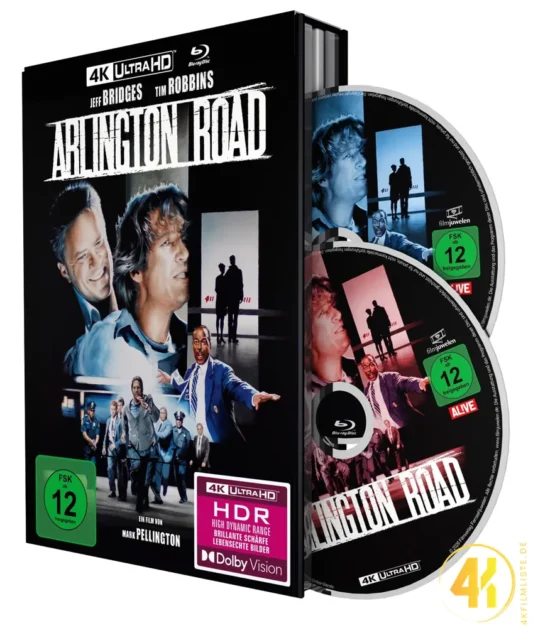 Arlington Road 4K Mediabook Ultra HD Blu-ray Disc