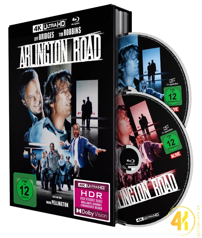 Arlington Road 4K Mediabook Ultra HD Blu-ray Disc